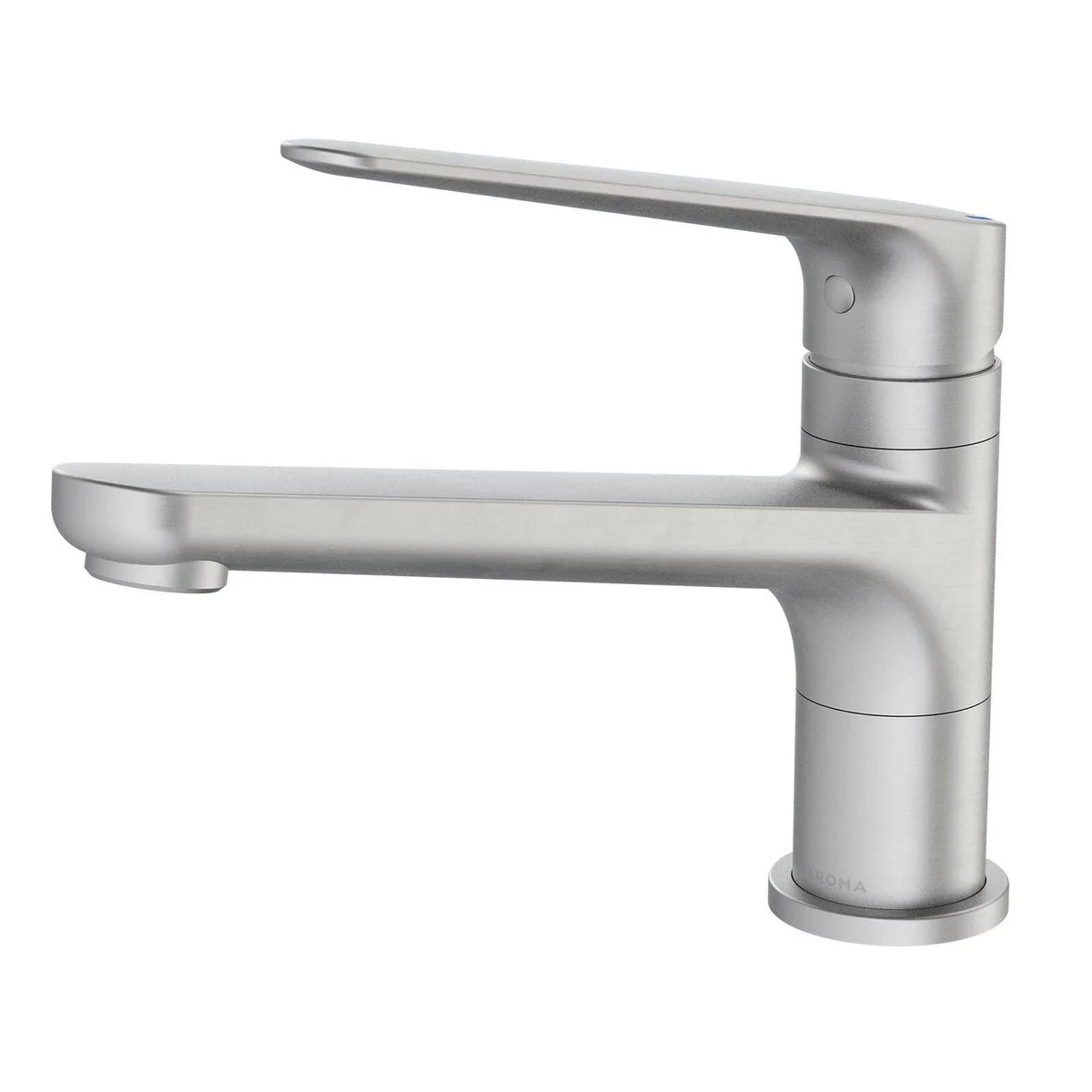 Homecare By Caroma Assisted Living Sink Mixer - Brushed Nickel - 40mm x 180mm x 237mm - Lead-Free Brass - Ergonomic Design