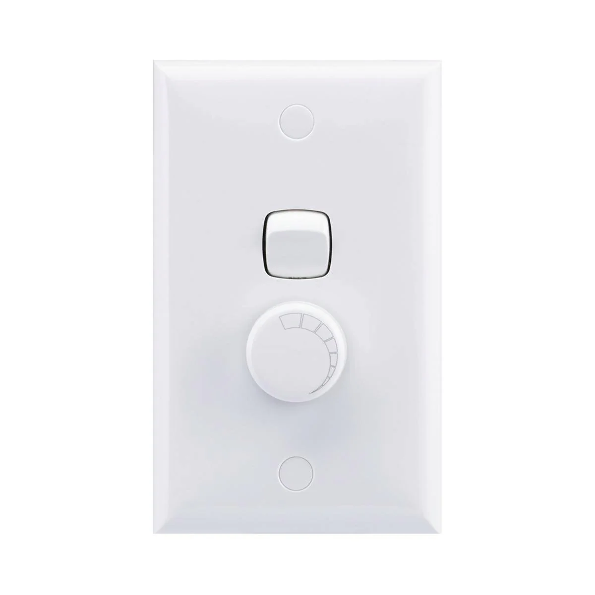 HPM Leading Edge Dimmer 200VA White Plastic Flicker Free