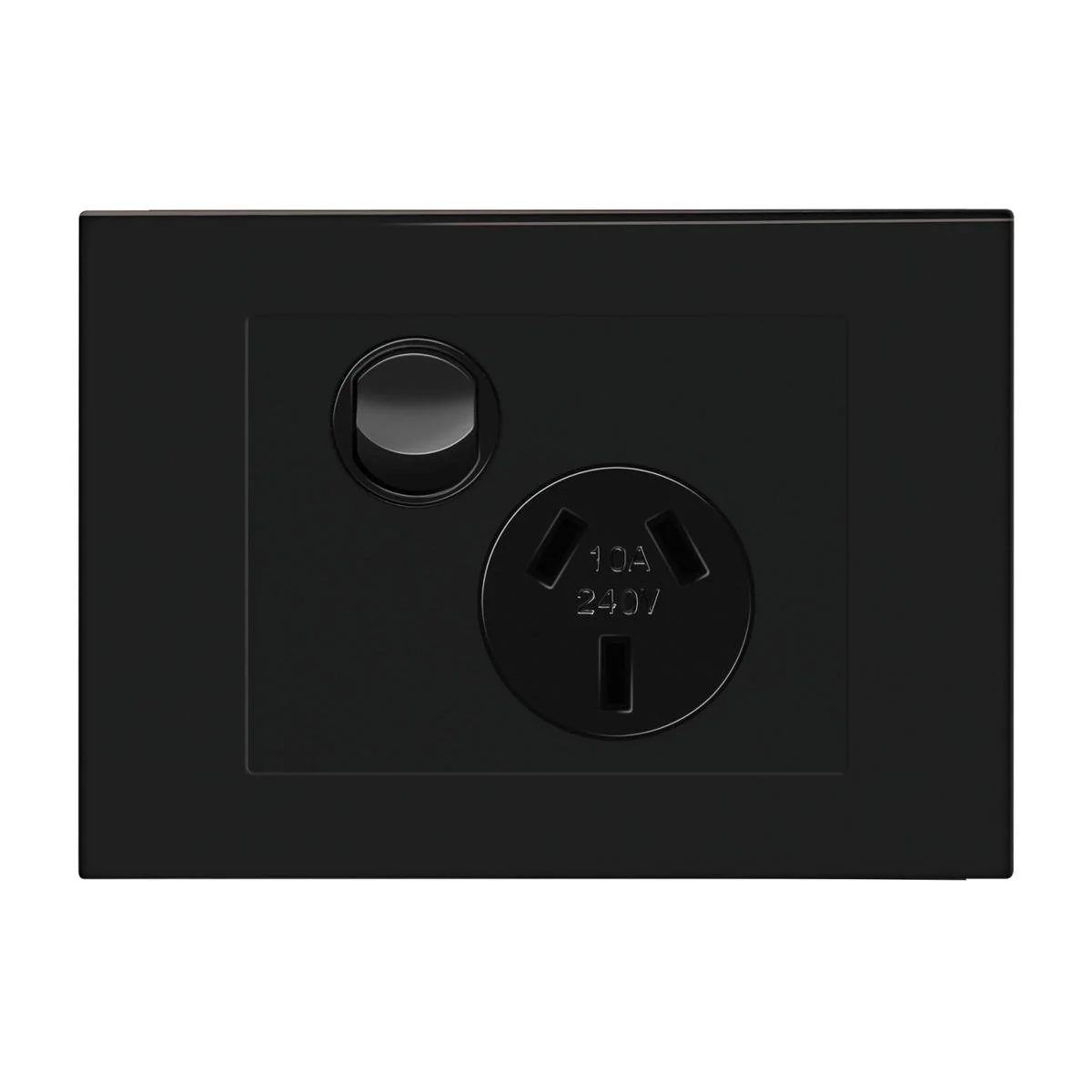 HPM Vivo Single Powerpoint 1 Gang 118mm x 85mm Grey - Easy Installation, Safe