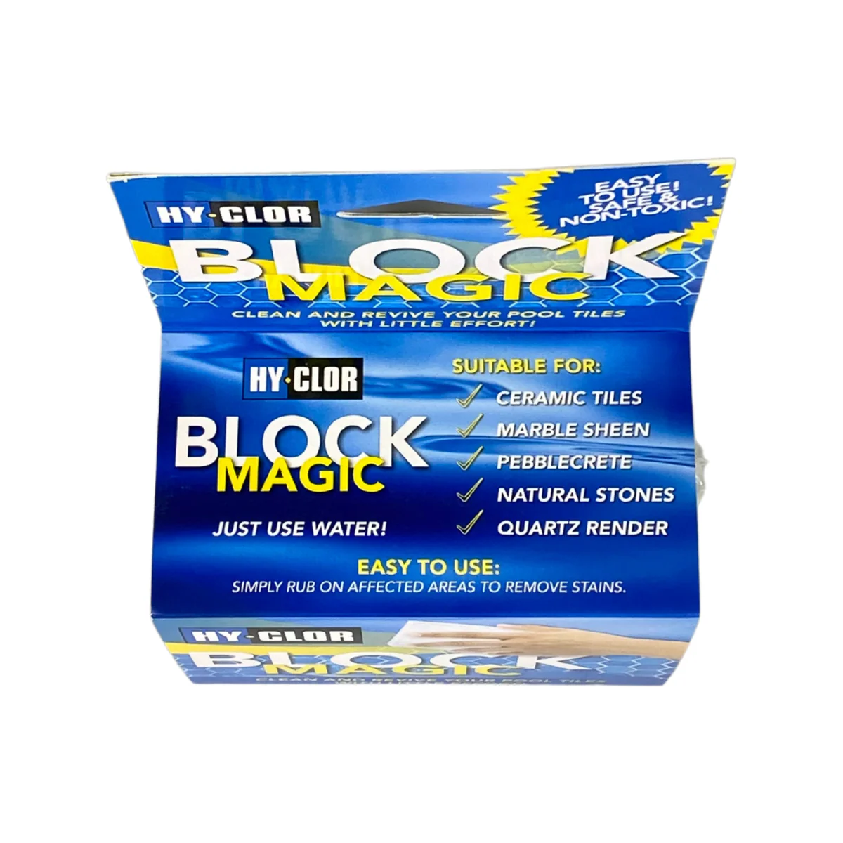 Hy Clor Magic Block - 110mm - Chemical Free - Pool Stain Remover - Image 4