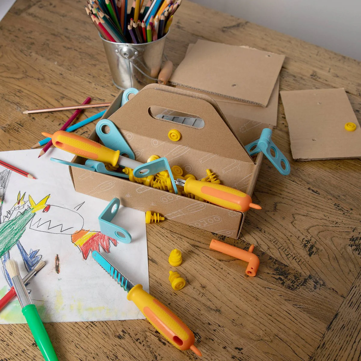 I Create Brainstormer Kit 60 Pack - Cardboard Construction Tools - 240mm x 180mm x 55mm - Image 4