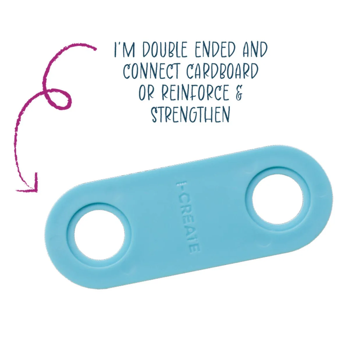 I Create Double Ended Connectors 4 Pack - 30mm x 80mm - Blue - Versatile Assembly - Image 3