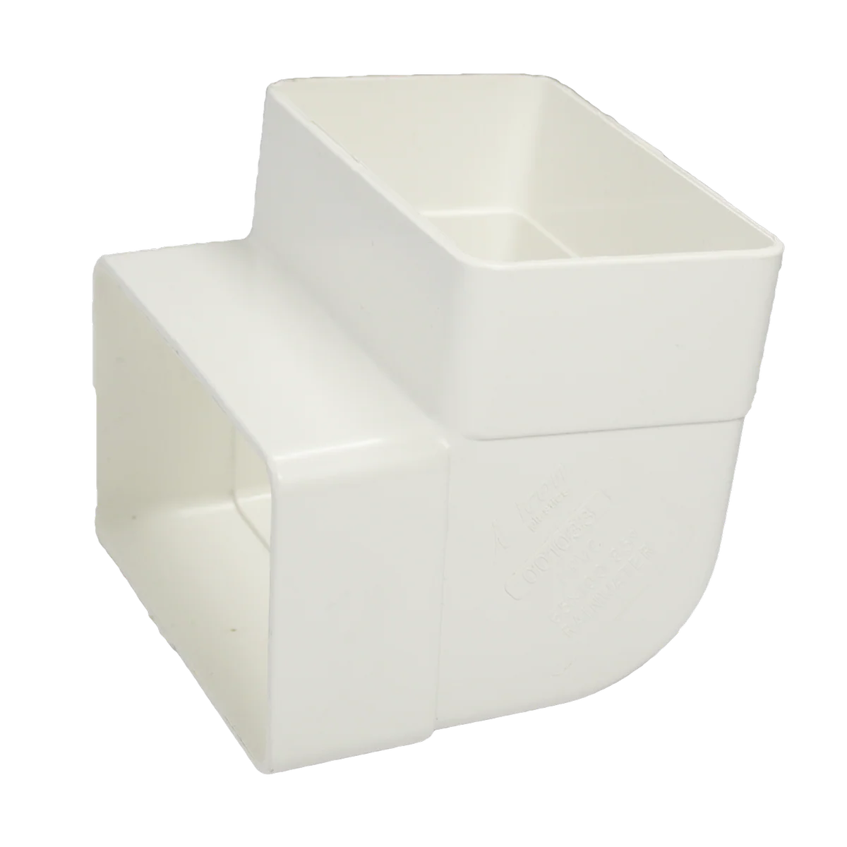 Icon PVC 95 Degree Square Elbow Downpipe 90mm PVC Durable Easy Install