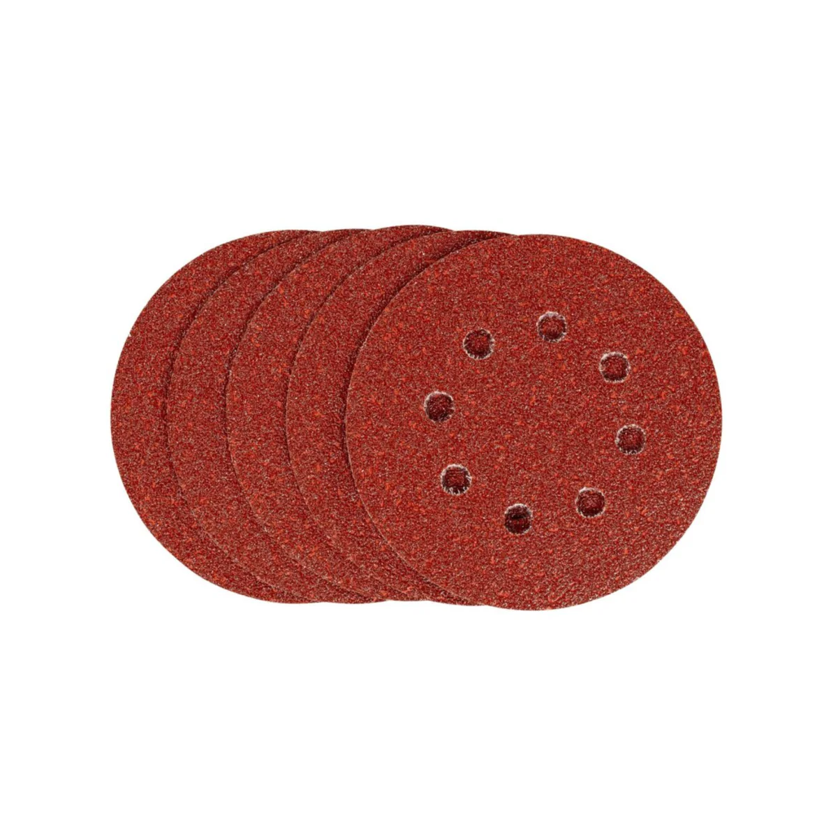 Irwin 125mm Quick Fit Random Orbital Sanding Discs 40 Grit 5 Pack - Efficient Stock Removal - Image 2