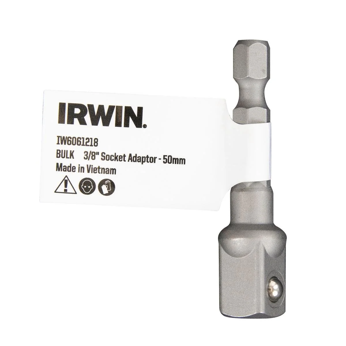 Irwin 50mm 3/8" Socket Adaptor - Durable Fastening Tool - Yellow