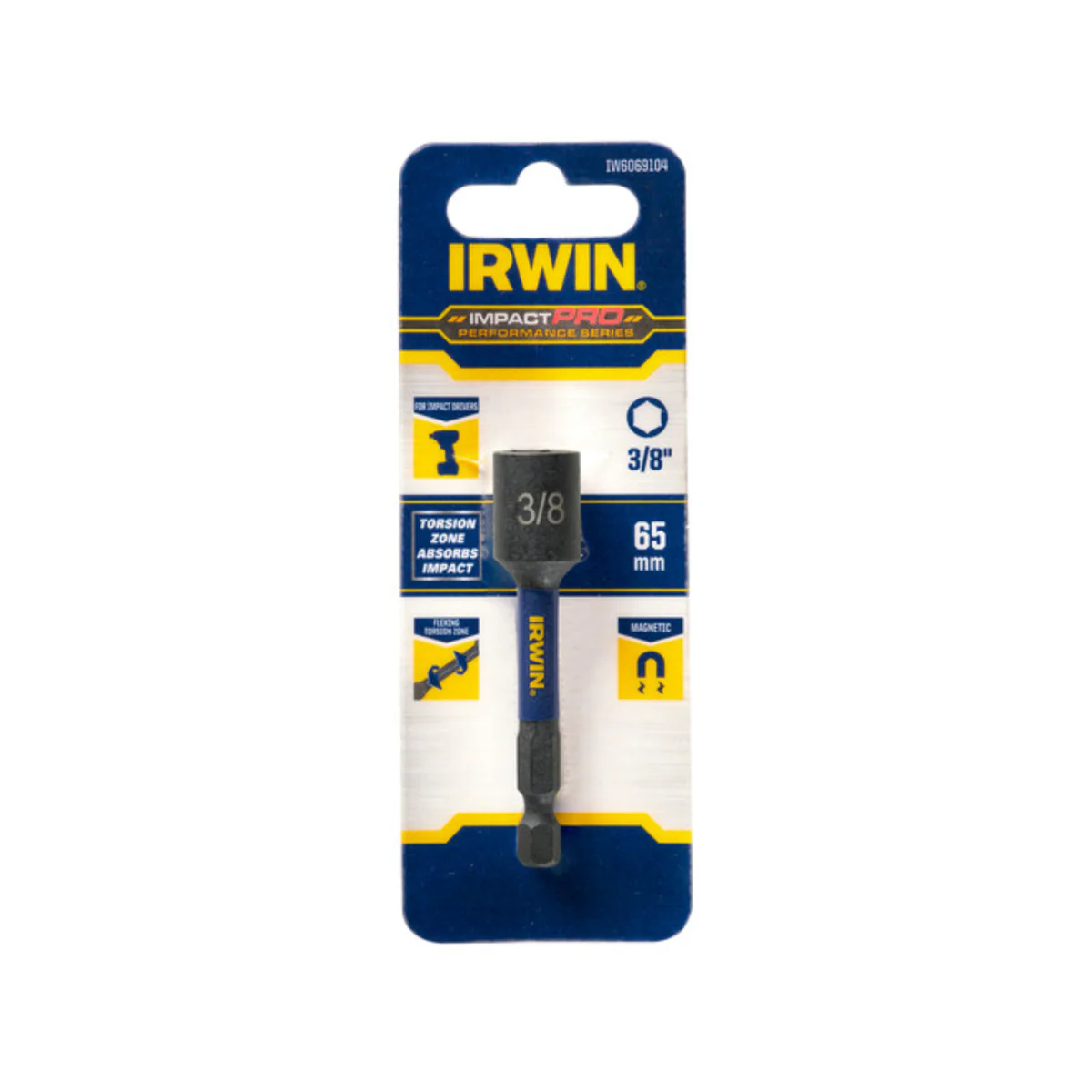 Irwin 1/4" Impact Pro Performance Nutsetter 65mm - High-Strength Tool