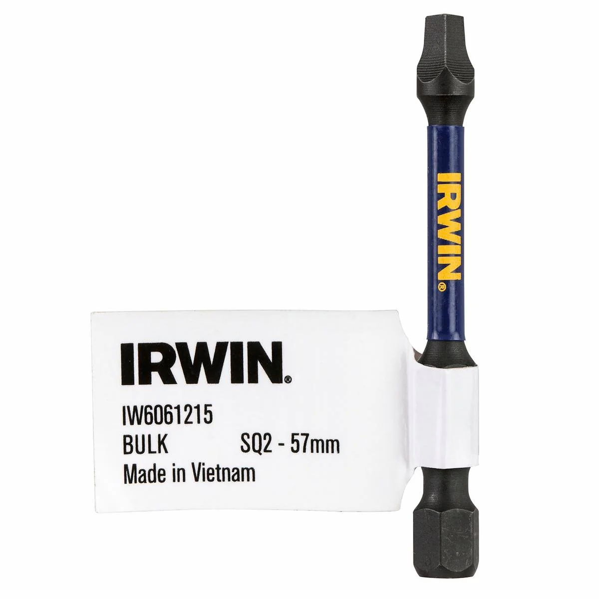 Irwin Impact Pro Performance Bit - 57mm sq2 - Bulk - High Strength - Magnetised Tips