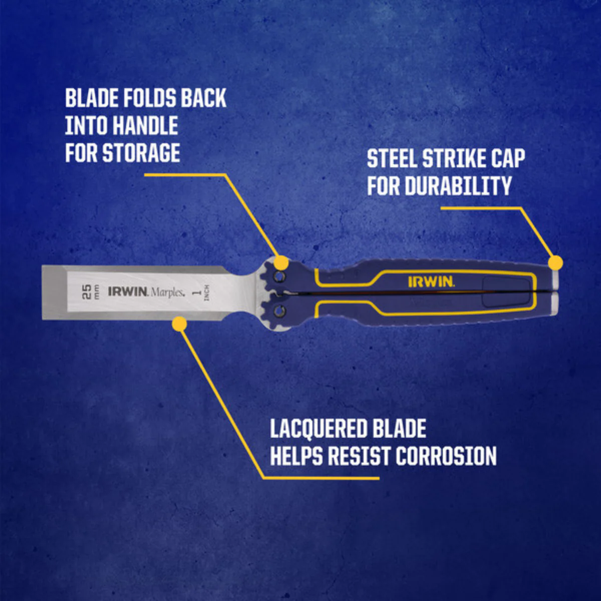 Irwin Marples Folding Pocket Chisel 25mm - Durable Steel - Ergonomic Handle - Image 5