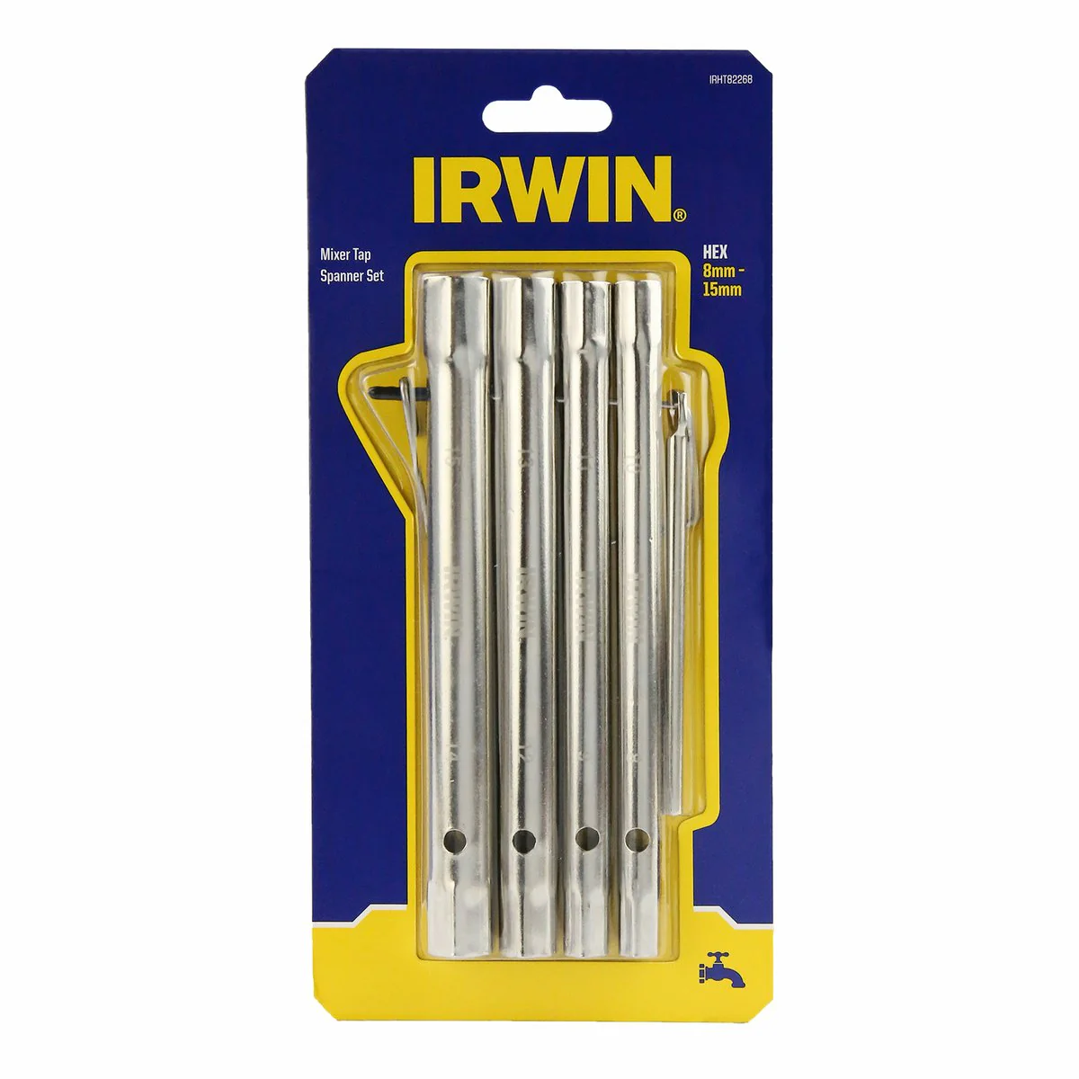 Irwin Mixer Tap Spanner Set - 4 Piece - 8mm to 15mm - Steel - Image 2
