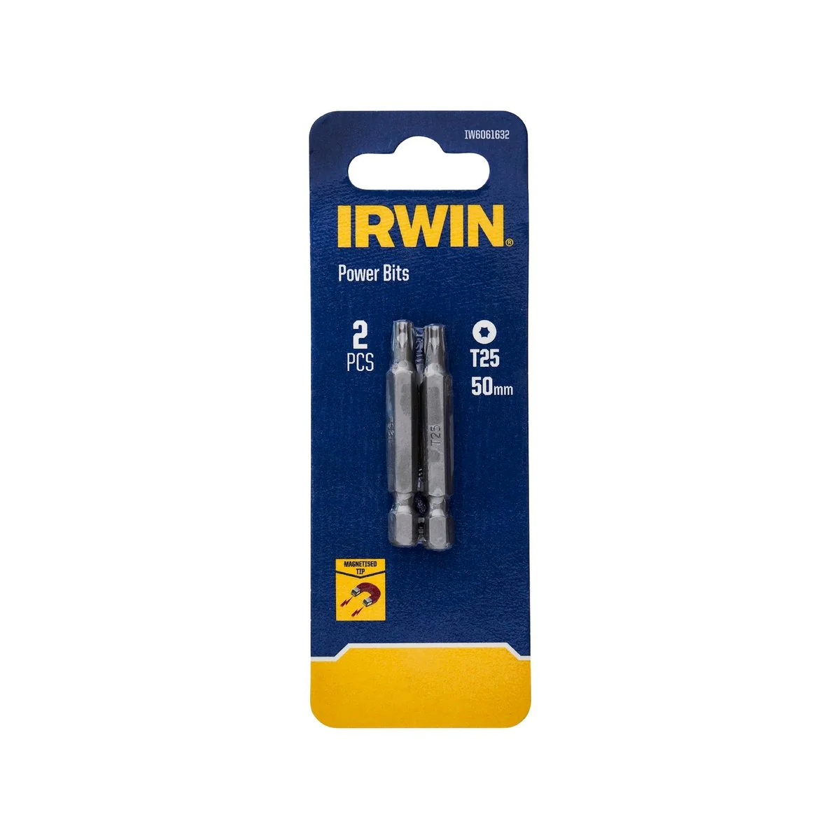 Irwin Power Bits TX25 50mm 2pk - Durable S2 Alloy Steel - Magnetised Tips - Image 2