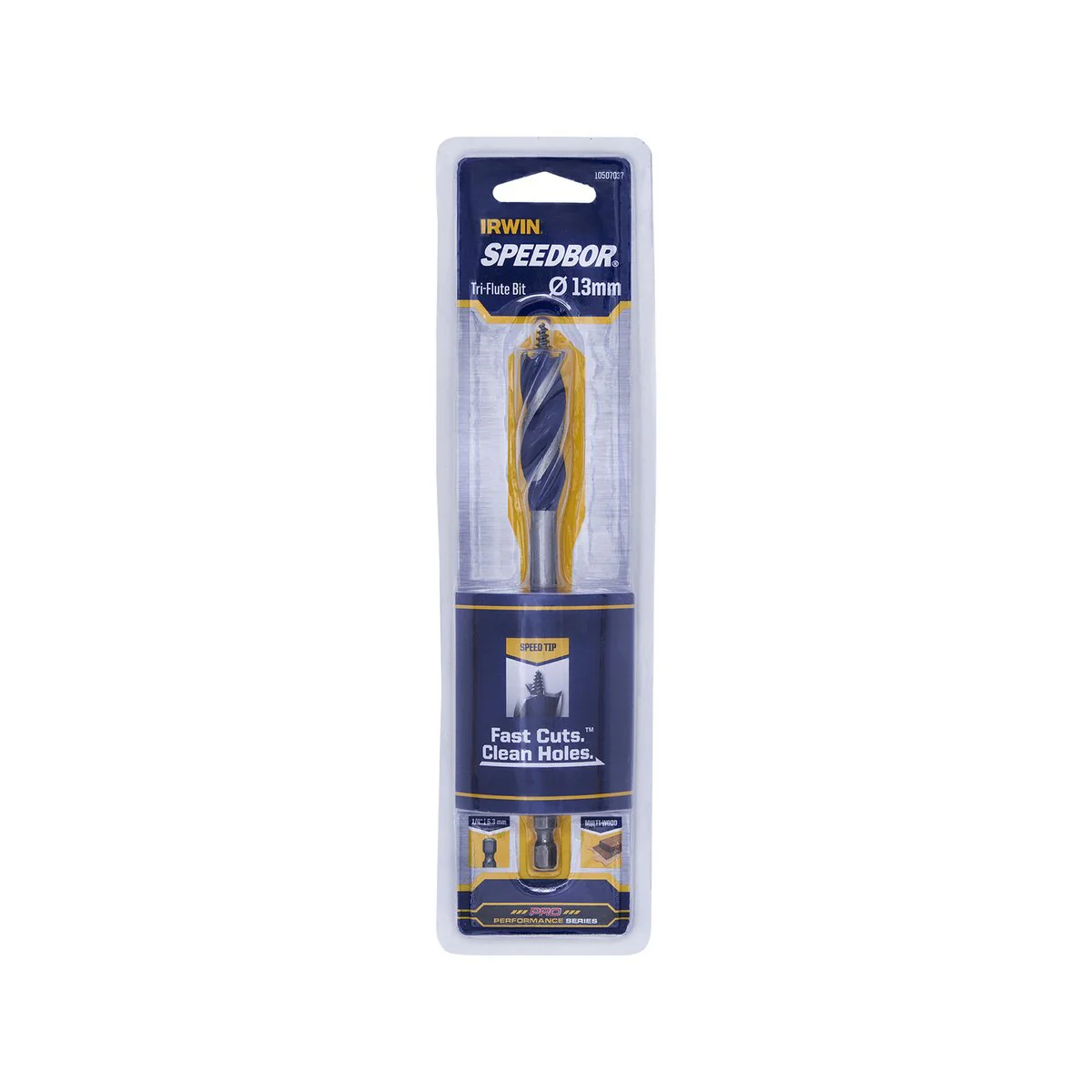 Irwin Speedbor Max Auger Bit - 13mm - Steel - Tri-Flute Design - Image 2