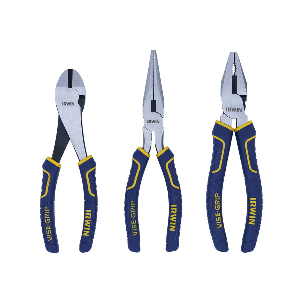Irwin Vise Grip Pliers - 3 Piece Set - Carbon Alloy Steel - Comfortable Grips - Image 2