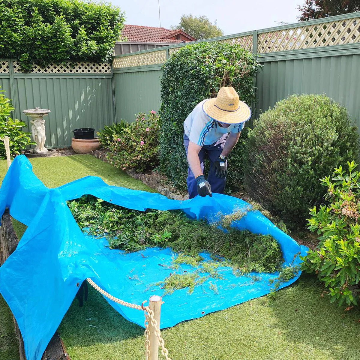 Jack 4 Medium Duty Tarpaulin 4.9m x 7.3m - UV Resistant - Tear & Water Resistant - Image 2