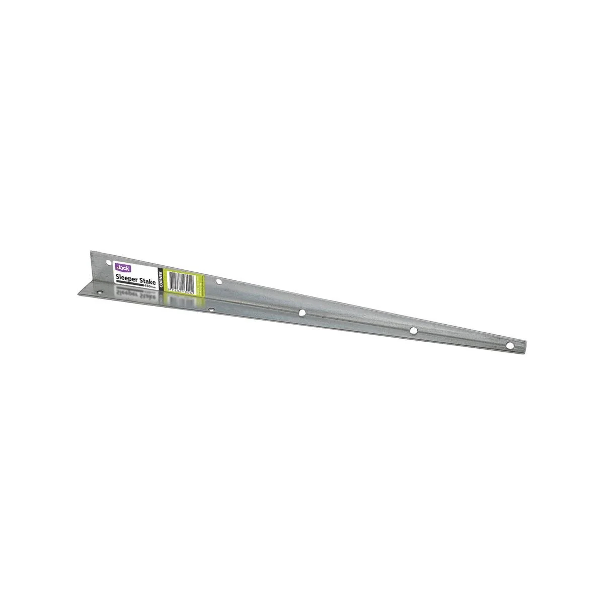 Jack 450mm Sleeper Peg Steel Corner Stake - Galvanised - 1 Pack