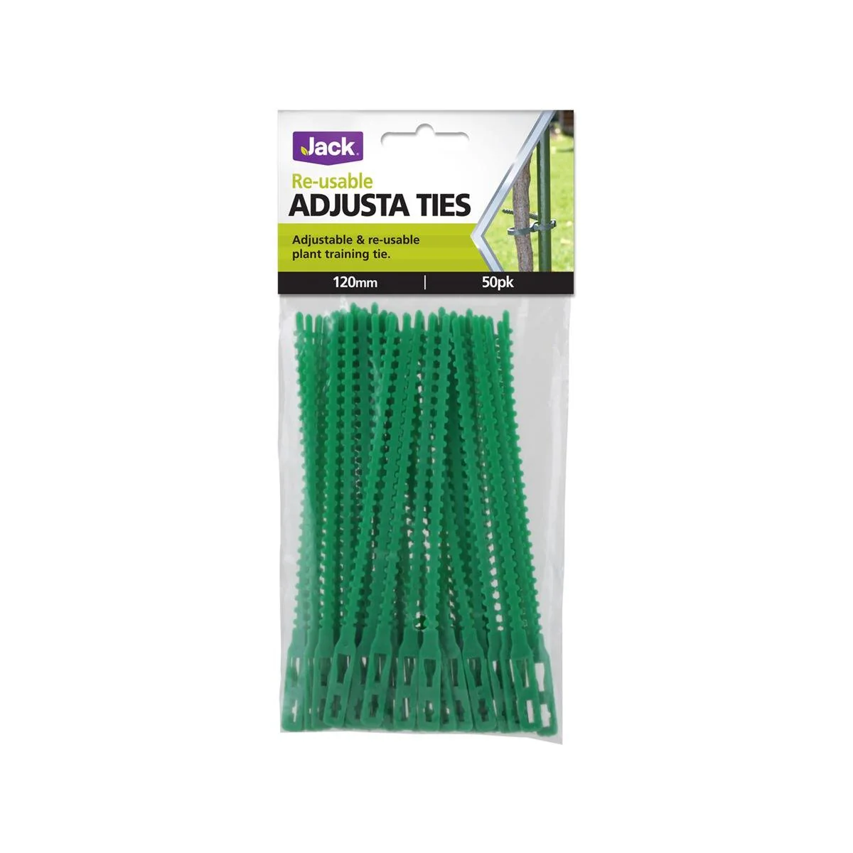 Jack Adjustable Plant Ties - 120mm - Plastic - Reusable