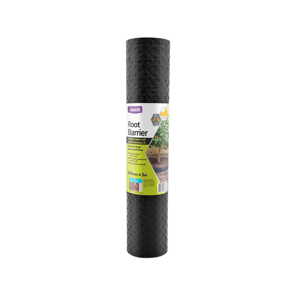 Jack Garden Root Barrier 600mm x 5m Recycled Plastic Prevents Damage