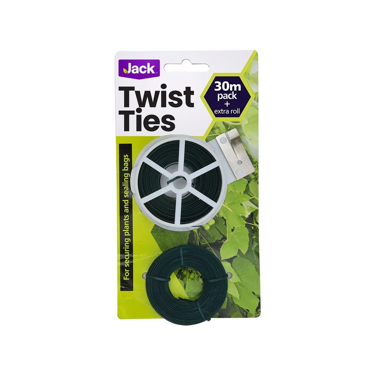 Jack Twist Tie 30m Green Pvc Soft Plant Tie Flexible Wire