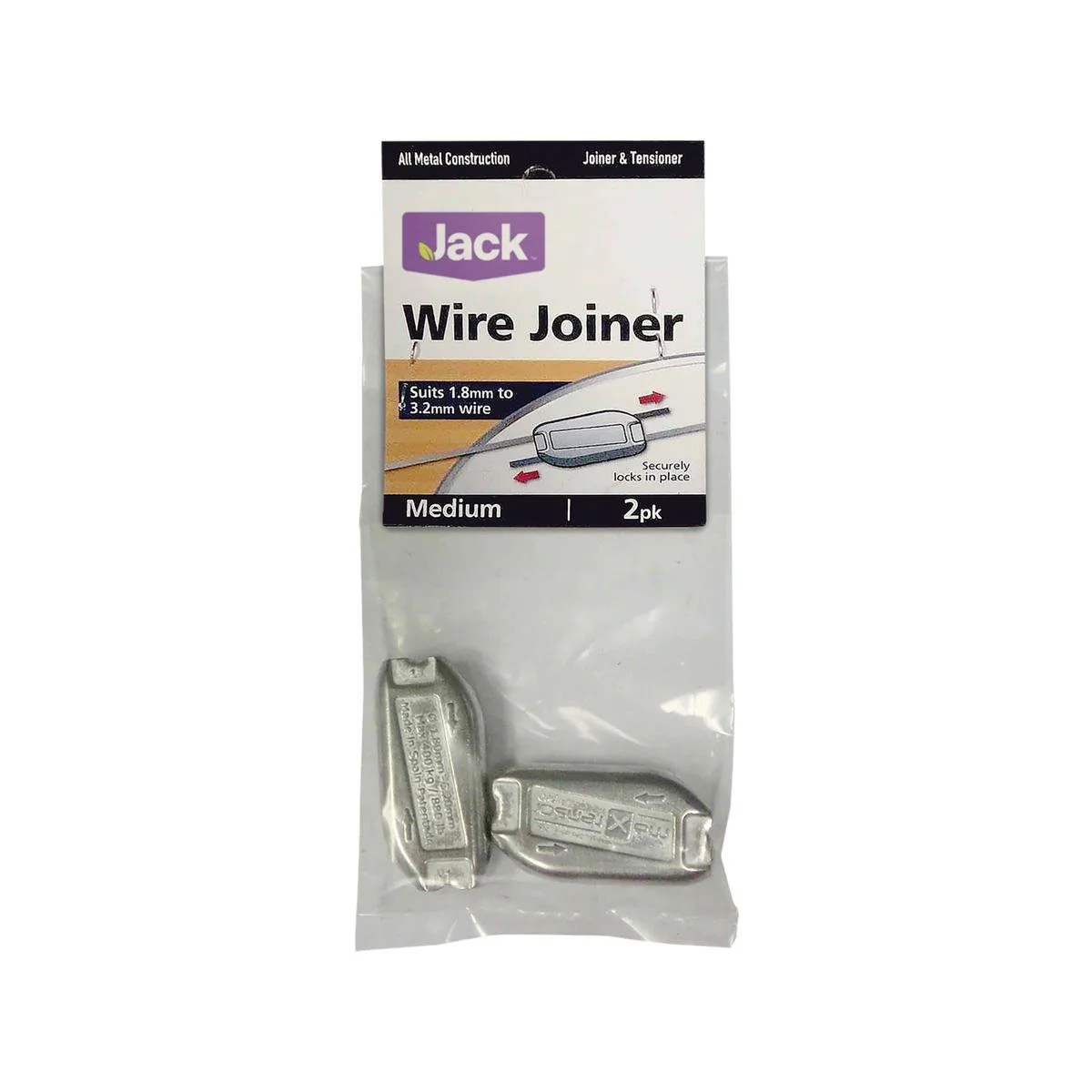 Jack Wire Joiners Medium 2 Pack - Steel - 2.4-3mm - Quick Repair