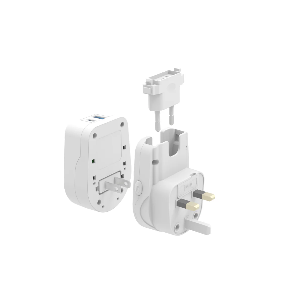 Jackson 1a 1c World Travel Adapter - 1 Pack - 61mm x 82mm x 60mm - Fast Charging - Image 3