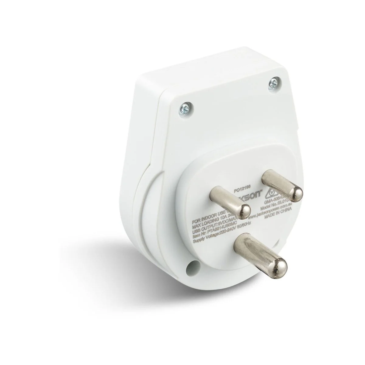 Jackson India Sri Lanka Travel Adaptor - Compact 56mm x 70mm - Lightweight - Image 3