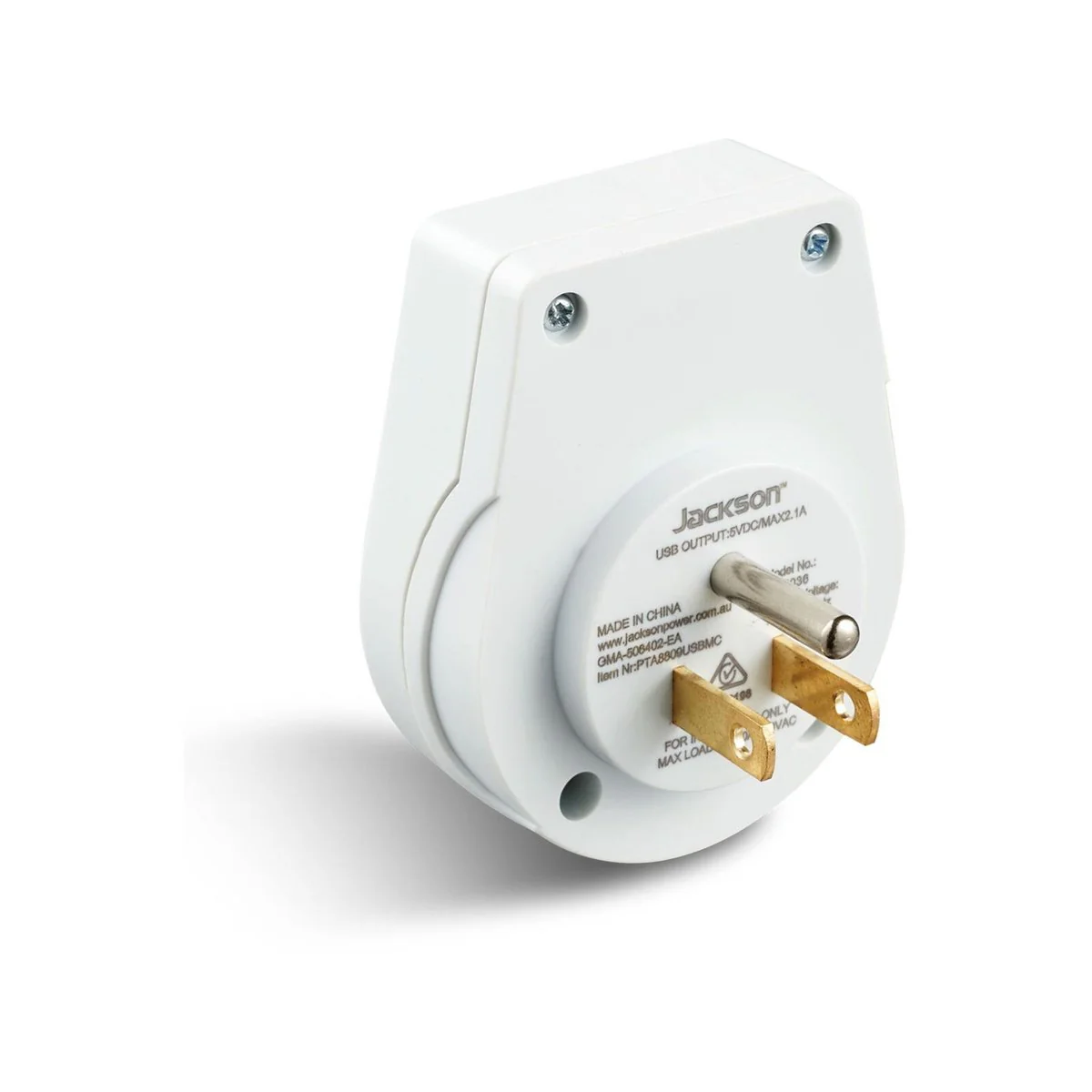 Jackson Outbound Travel Adaptor - Compact 56mm x 70mm - For USA & Canada - Image 3