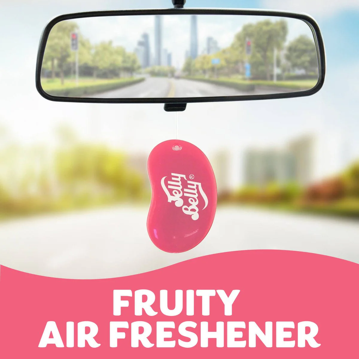 Jelly Belly Tutti Fruitti Air Freshener - 1 Pack - 88mm x 190mm - Multicolour - Long-lasting Fruity Scent - Image 5