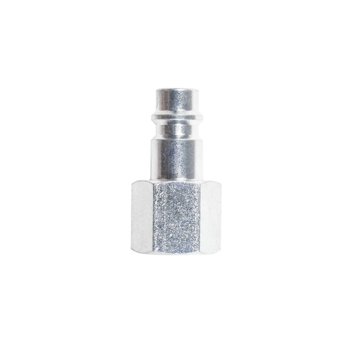 Jflex 1/4 BSP Female Euro Style Adaptor - High Airflow 115 CFM - Plated Steel