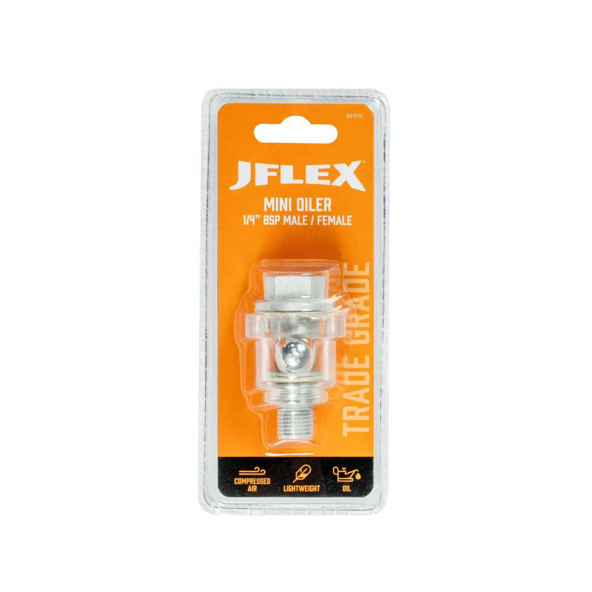 Jflex Mini Oiler - Inline Oiler - 50ml - Durable Polycarbonate & Aluminium - Extends Air Tool Life - Image 2