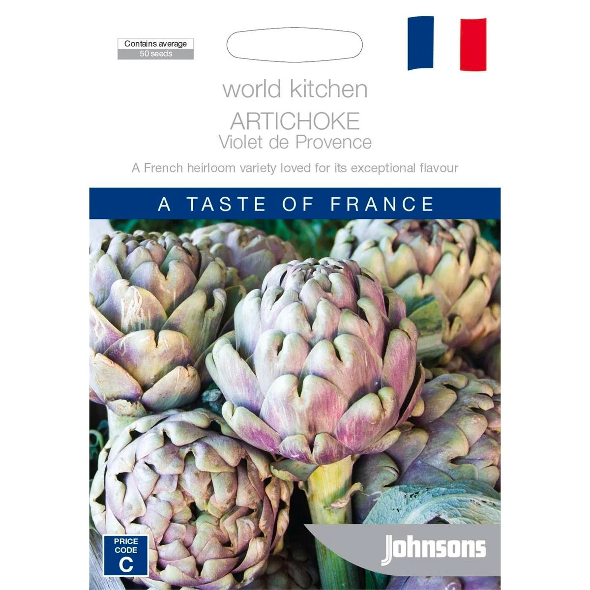 Johnsons Artichoke Violet De Provence Seeds - 95mm - Perennial - Tasty
