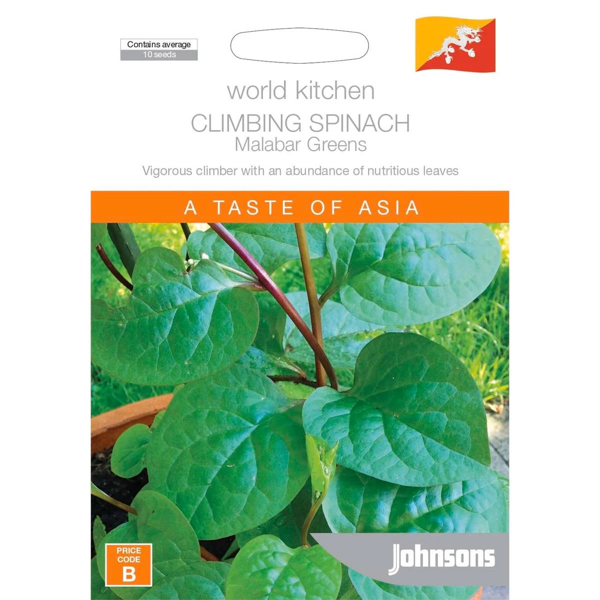 Johnsons Climbing Spinach - 30cm - Seeds - Easy to Grow