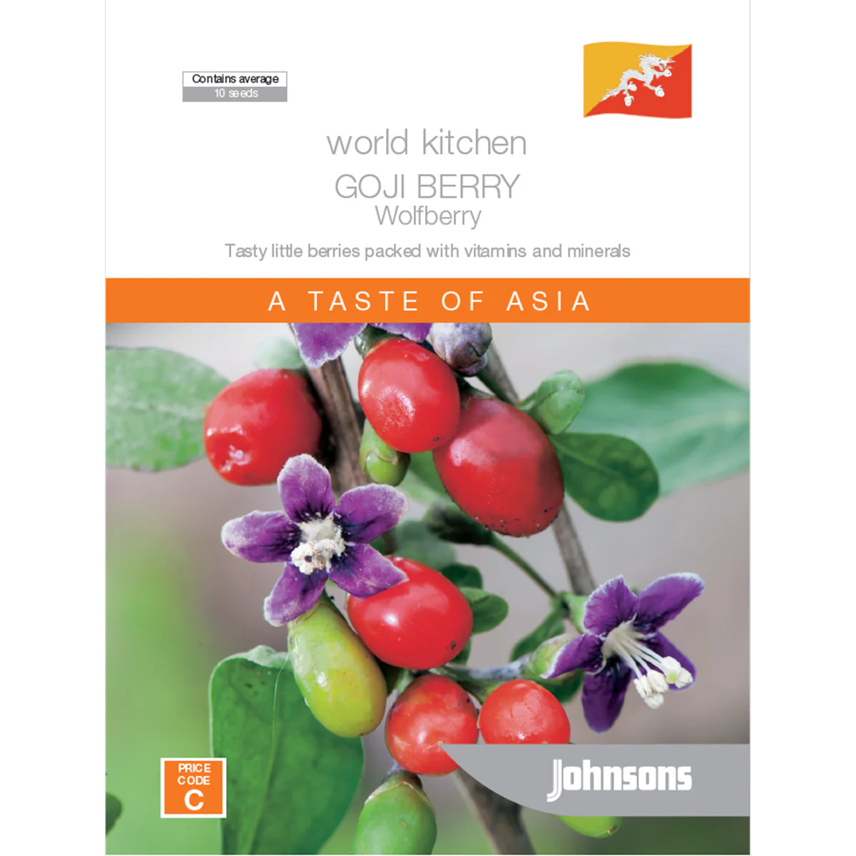 Johnsons Goji Berry Seeds - 95mm - Easy To Grow - Nutritional Powerhouse