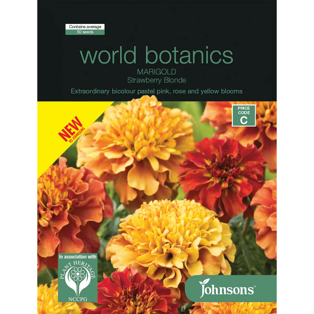 Johnsons Marigold - 50 Seeds - Seed - Attracts Bees and Butterflies