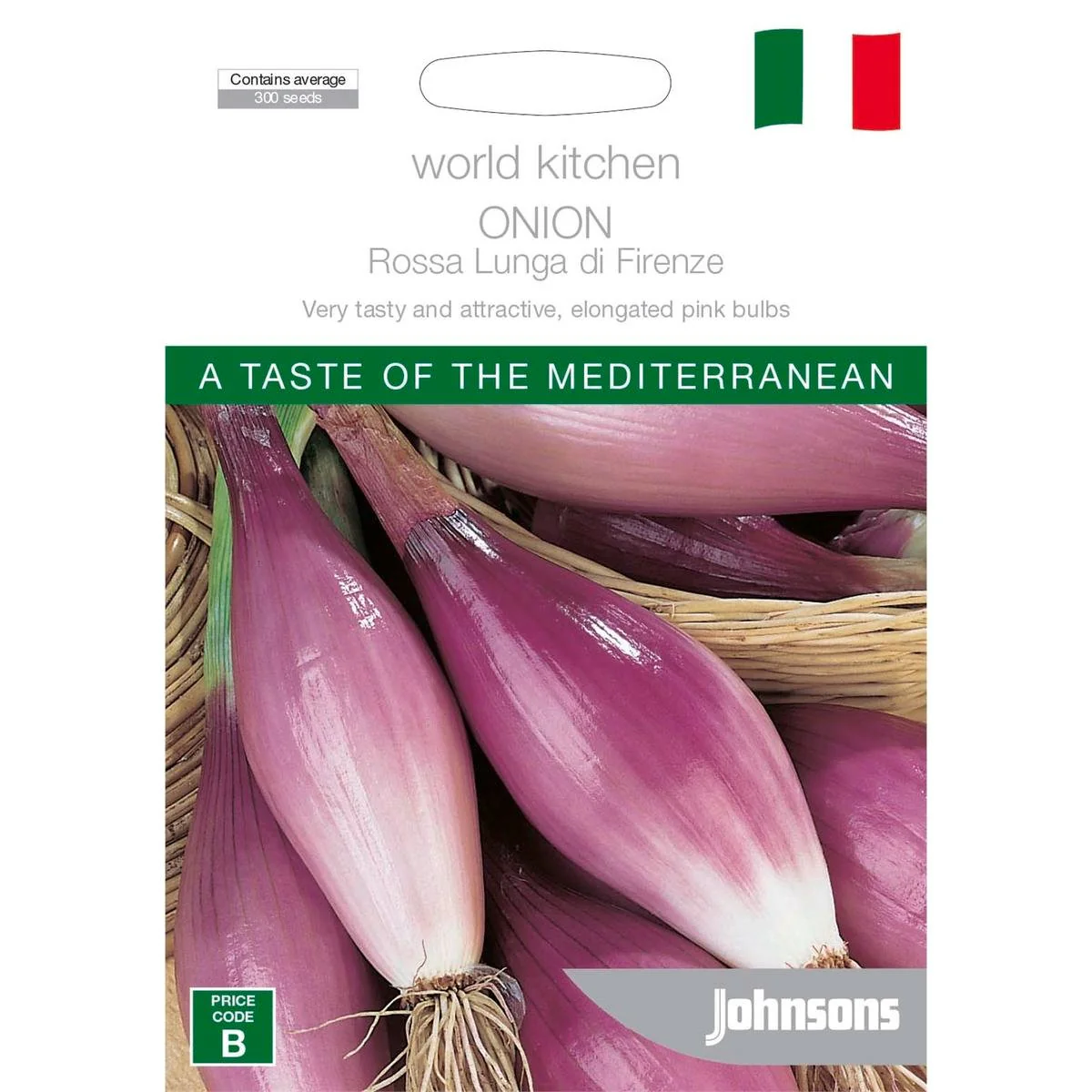 Johnsons Onion Rossa Lunga Di Fir - Onion Seeds - 12 Weeks - Versatile