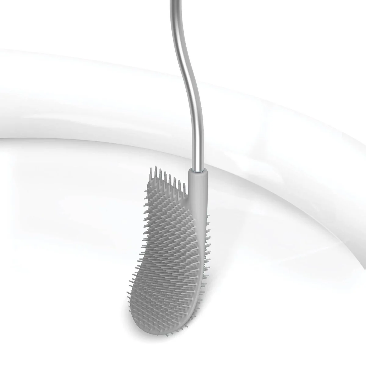Joseph Joseph Duo Flex Lite Toilet Brush - Flexible Head - Anti-Drip Design - 123mm x 422mm x 87mm - Image 2