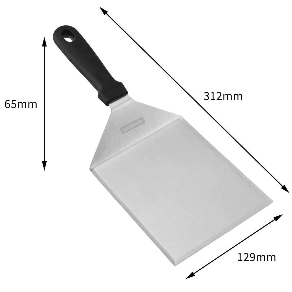 Jumbuck 7 Piece BBQ Burger Kit - Stainless Steel Tools - 336mm x 79mm x 234mm - Image 2