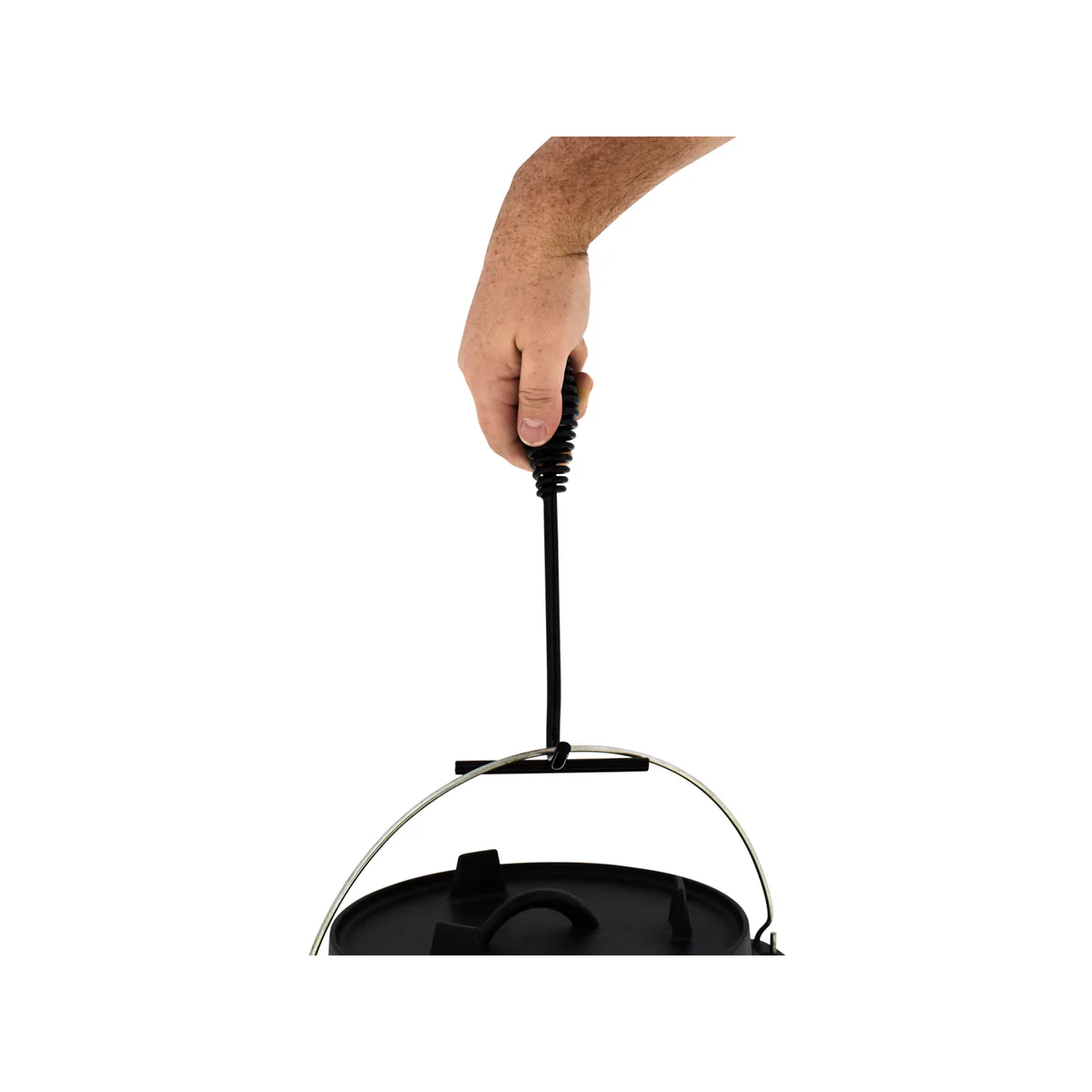 Jumbuck Cast Iron Lid Lifter - 100mm x 245mm - Durable & Heat-Resistant - Image 3