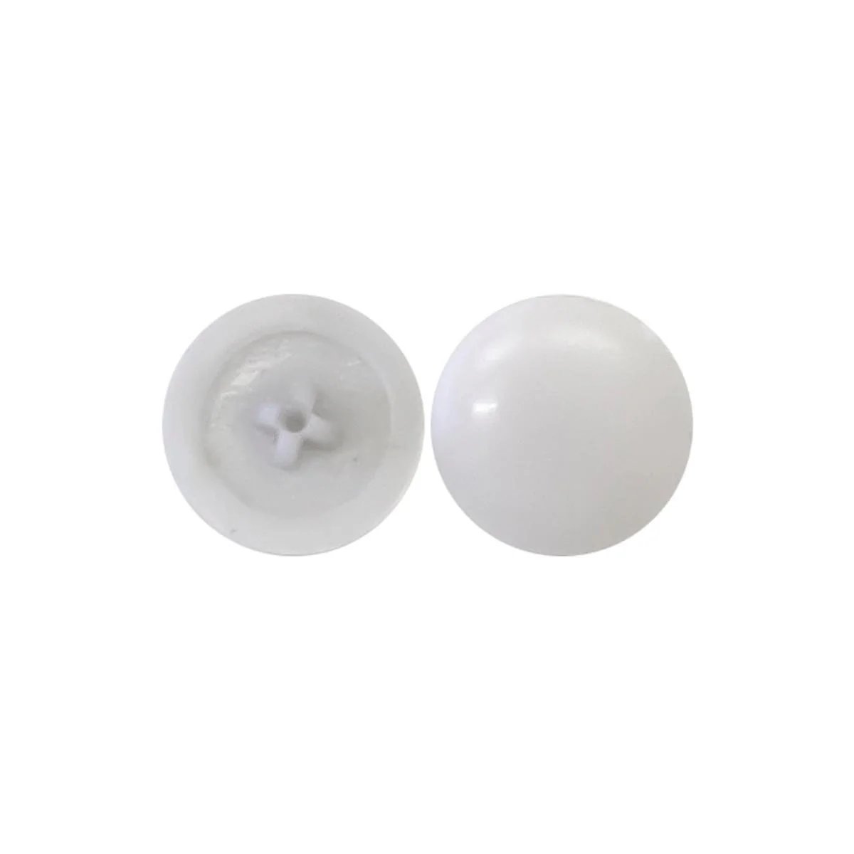 Kaboodle Push On Screw Caps 100 Pack - White Plastic - Easy To Use