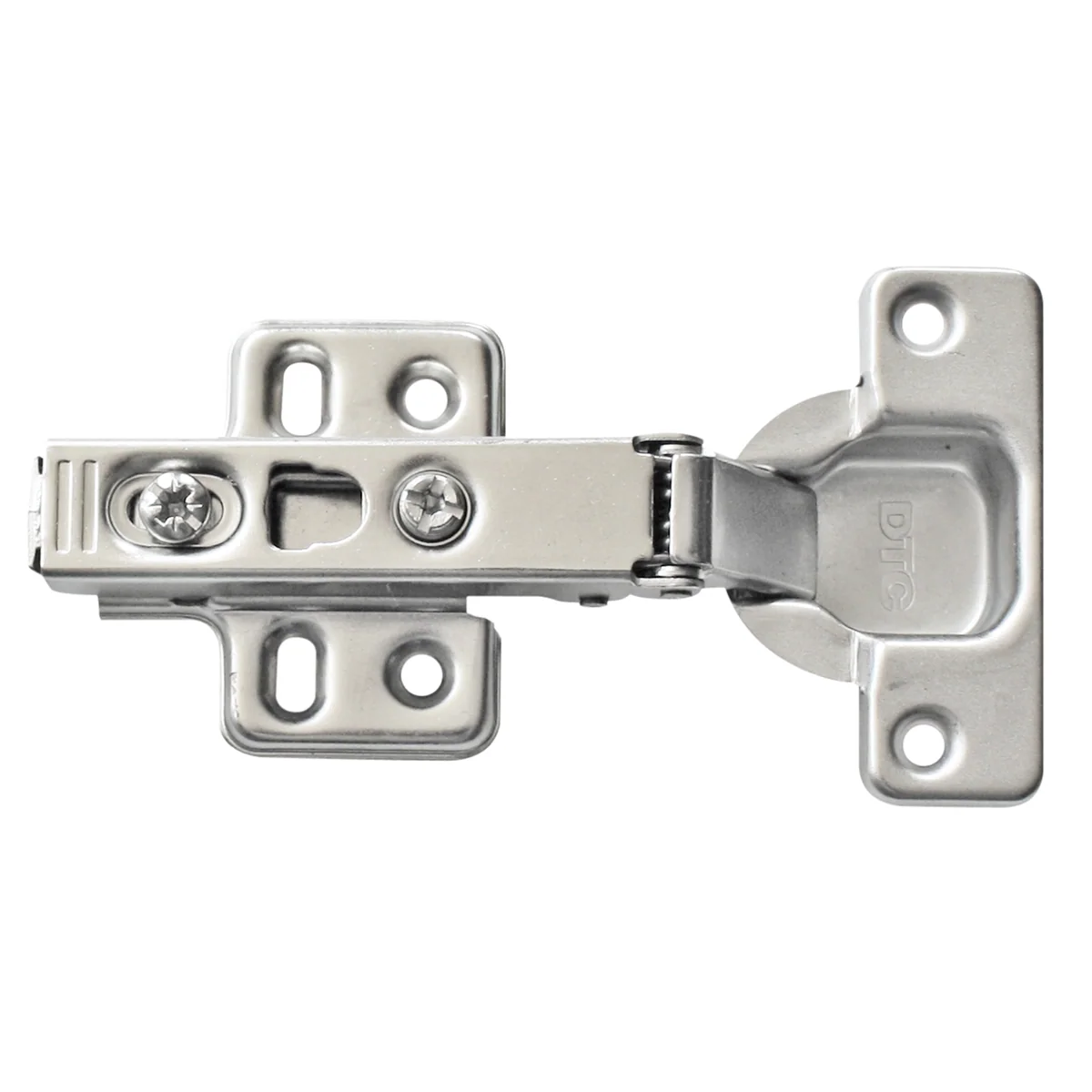 Kaboodle Standard Door Hinge - 26mm x 62mm - Nickel Plated - Self Closing - 1 Pair