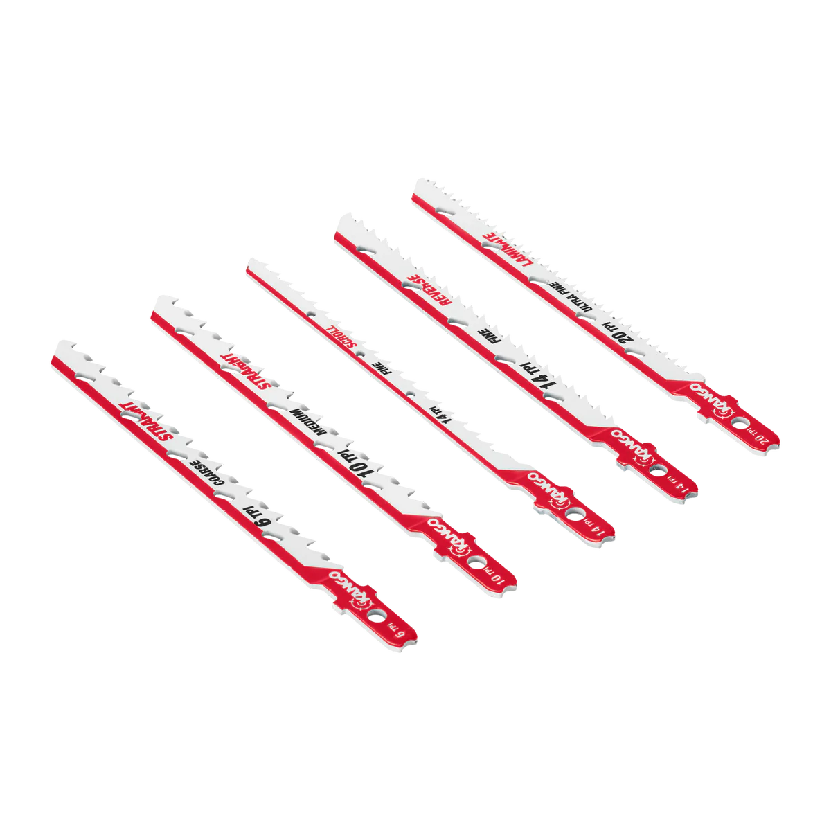 Kango 10 Piece Wood Jigsaw Blade Set - 102mm x 13mm x 124mm - Precision Cutting - Image 4