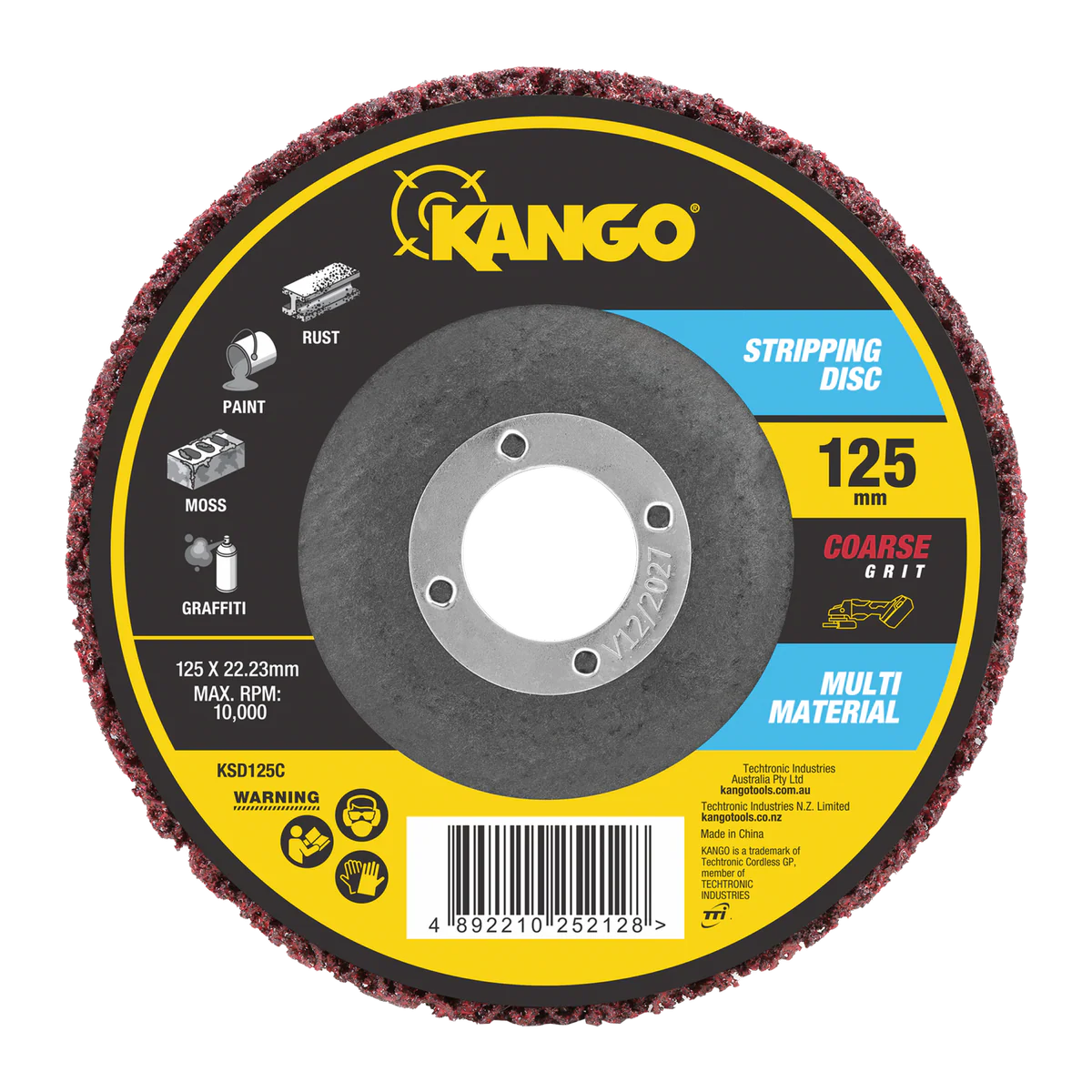 Kango 125mm Coarse Grit Stripping Disc - Rust & Paint Removal Tool