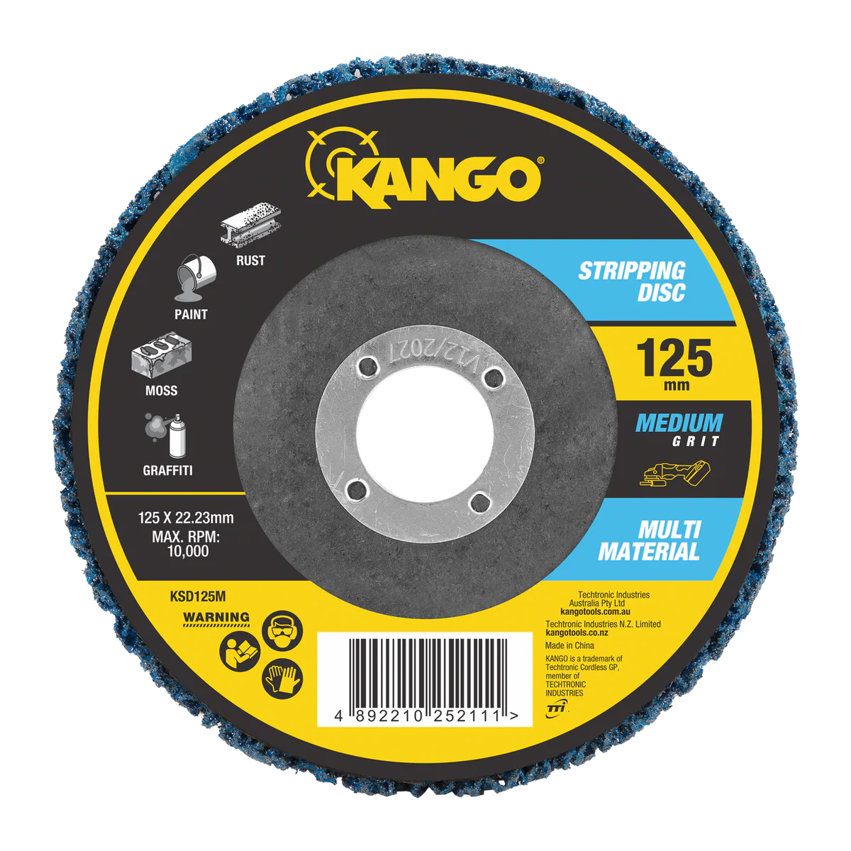Kango 125mm Medium Grit Stripping Disc - Rust & Paint Removal Tool
