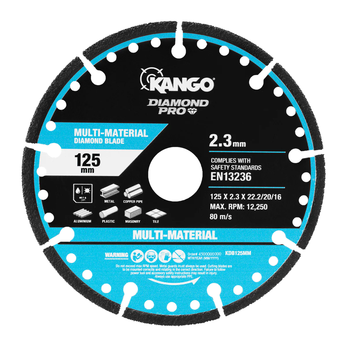Kango 125mm Multi Material Diamond Blade - 1 Pack - Durable Cutting Tool - Image 3