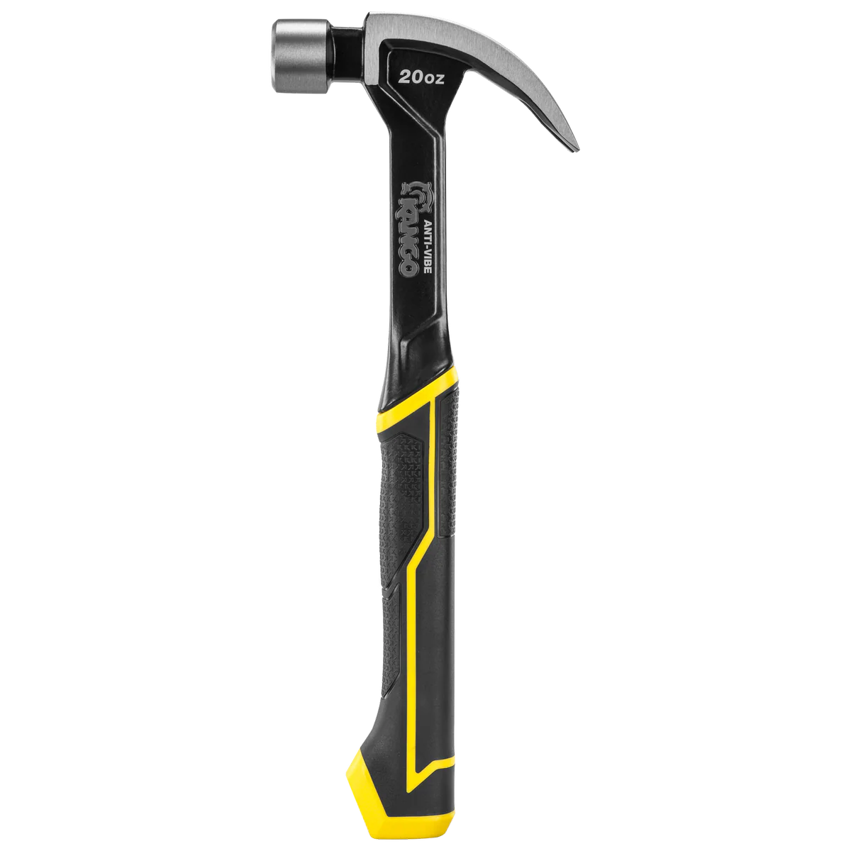 Kango 20oz Anti Vibe Steel Claw Hammer - Heat-Treated Steel - Magnetic Nail Starter