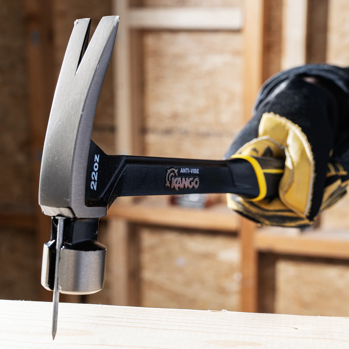 Kango 22oz Steel Anti Vibe Framing Hammer - 35mm x 370mm - Durable, Comfortable - Image 3