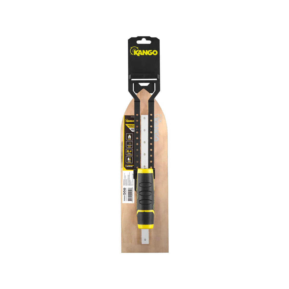 Kango 355mm Pointed Concrete Trowel - Gold Stainless Steel - Precision Finish - Image 2