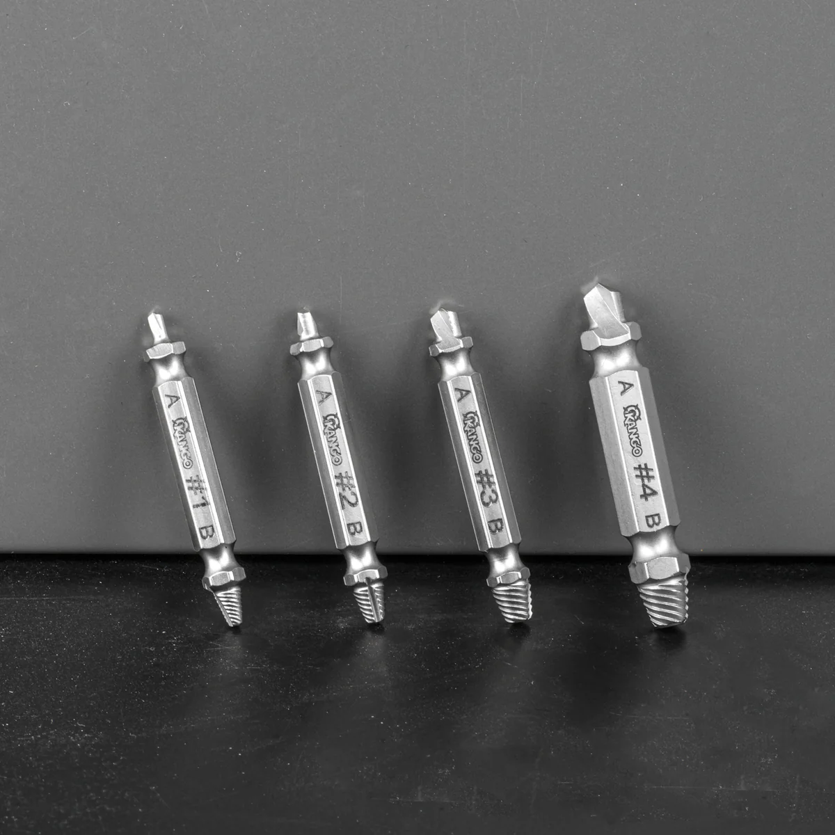 Kango 4 Piece Screw Extractors Set - M2 Steel - 65mm x 10mm x 123mm - Durable - Image 5