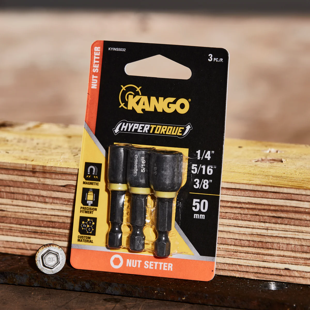 Kango 48mm Hypertorque Nut Setter 3 Pack - 1/4", 5/16", 1/2" - Precision Fitment - Image 5