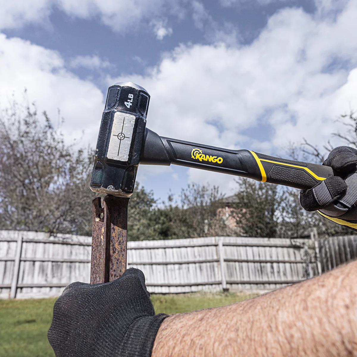 Kango 4lb Cross Strike Sledge Hammer - Heat-Treated Steel - Demolition Tool - Image 3
