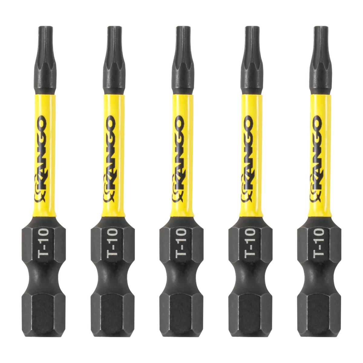 Kango 50mm TX10 HYPERTORQUE Impact Driver Bit 5 Pack - High Torque Durability - Image 2