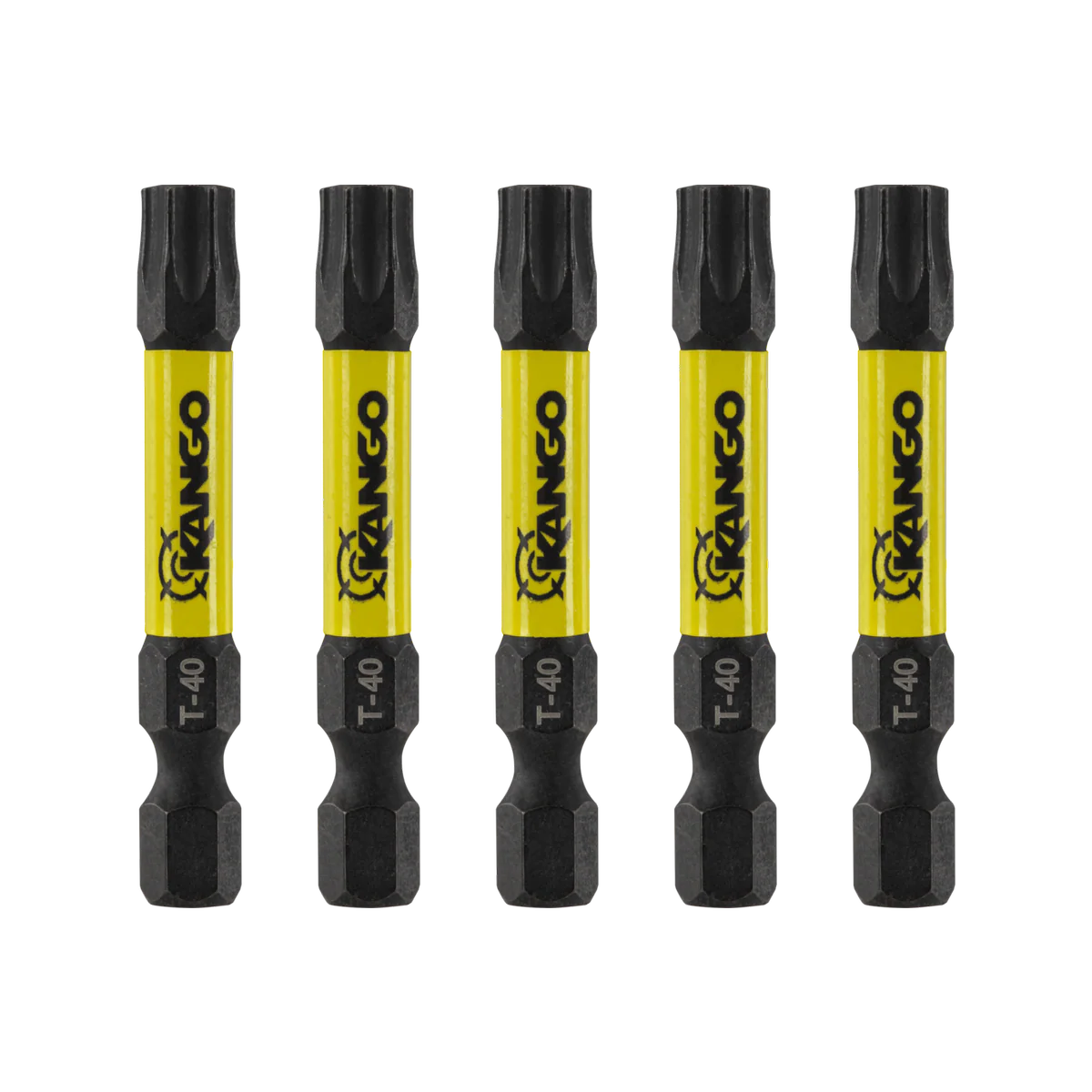 Kango 50mm TX40 HyperTorque Impact Driver Bit 5 Pack - High Torque - Magnetic Tip - Image 2